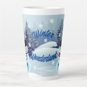 Winter Wonderland Latte Mok (Voorkant)