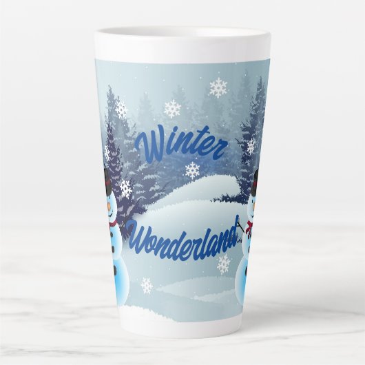 Winter Wonderland Latte Mok (Voorkant)