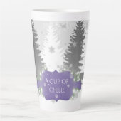 Winter Wonderland Latte Mok - Paars (Voorkant)