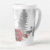 Winter Wonderland Latte Mok - Rood (Rechterhoek)