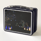 Winter Wonderland Lights Blue en White Holiday (Achterkant)