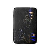 Winter Wonderland Lights Blue en White Holiday Badmat (Voorkant Verticaal)