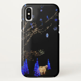 Winter Wonderland Lights Blue en White Holiday Case-Mate iPhone Case