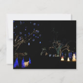 Winter Wonderland Lights Blue en White Holiday Kaart (Voorkant)