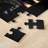 Winter Wonderland Lights Blue en White Holiday Legpuzzel (Zijkant)