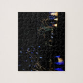 Winter Wonderland Lights Blue en White Holiday Legpuzzel (Verticaal)