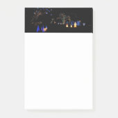 Winter Wonderland Lights Blue en White Holiday Post-it® Notes (Voorkant)