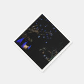 Winter Wonderland Lights Blue en White Holiday Servetten (Hoek)