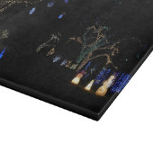 Winter Wonderland Lights Blue en White Holiday Snijplank (Hoek)