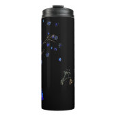 Winter Wonderland Lights Blue en White Holiday Thermosbeker (Voorkant)