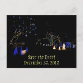 Winter Wonderland Lights Save the Date Briefkaart (Voorkant)