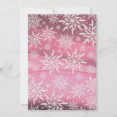 Winter Wonderland Little Princess Girl Baby shower Kaart (Achterkant)