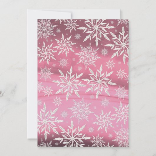 Winter Wonderland Little Princess Girl Baby shower Kaart (Achterkant)