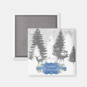 Winter Wonderland Magnet - Blue (Voorkant / Achterkant)
