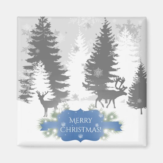 Winter Wonderland Magnet - Blue (Voorkant)