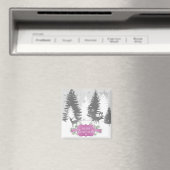 Winter Wonderland Magnet - Magenta (Insitu (Vaatwasser))
