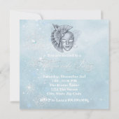 Winter Wonderland Masquerade Party Uitnodigingen (Achterkant)