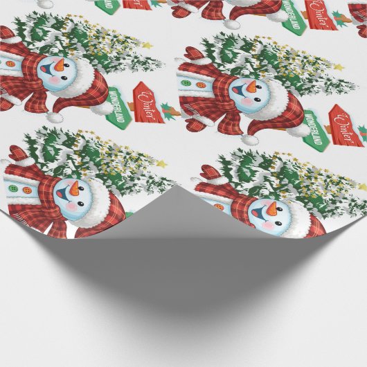 Winter Wonderland - Matte Wrapping Paper Cadeaupapier (Hoek)