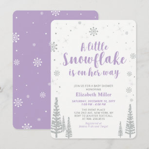 Winter Wonderland, Meisje Baby Borrel Kaart