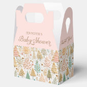 Winter Wonderland Meisje Baby shower Bedankdoosjes (Geopend)