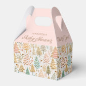 Winter Wonderland Meisje Baby shower Bedankdoosjes (Voorkant Zijde)