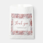 Winter Wonderland Meisje Baby shower Dank u Bedankzakje (Voorkant)