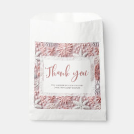 Winter Wonderland Meisje Baby shower Dank u Bedankzakje