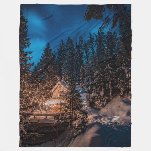 Winter Wonderland Merry Kerstmis Blanket Fleece Deken (Voorkant)