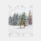 Winter Wonderland met Deer Fleece Blanket (Voorkant)