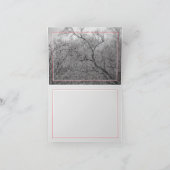 Winter Wonderland (met een adelaar) Feestdagen Kaart (Binnen)