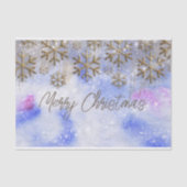 Winter Wonderland met goudzangvlokken Tissuepapier (Voorkant)