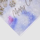 Winter Wonderland met goudzangvlokken Tissuepapier (Detail)