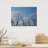 Winter Wonderland met Iced Trees Poster (Keuken)