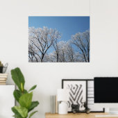 Winter Wonderland met Iced Trees Poster (Thuiskantoor)