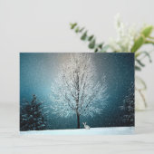 Winter Wonderland met konijn (Staand voorkant)