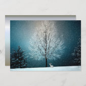 Winter Wonderland met konijn (Voorkant / Achterkant)