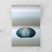 Winter Wonderland met konijn Feestdagen Kaart (Binnen)