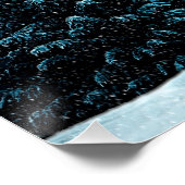 Winter Wonderland met konijn Poster (Hoek)