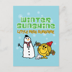 Winter Wonderland met Little Miss Sunshine Briefkaart