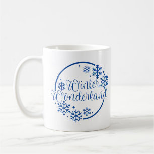 Winter Wonderland met Snowflakes Koffiemok