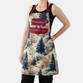 Winter Wonderland met Snowy Landscape en Pine Schort (Insitu)