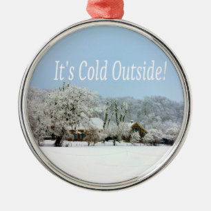 winter wonderland metalen ornament