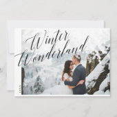 Winter Wonderland | Minimale foto van Passen getro Feestdagenkaart (Voorkant)