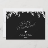 Winter Wonderland | Minimale foto van Passen getro Feestdagenkaart (Achterkant)