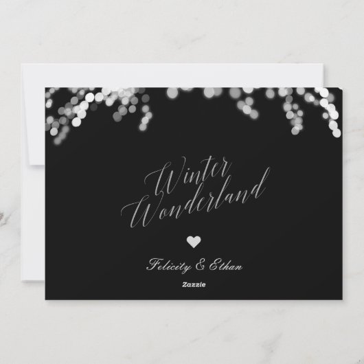 Winter Wonderland | Minimale foto van Passen getro Feestdagenkaart (Achterkant)