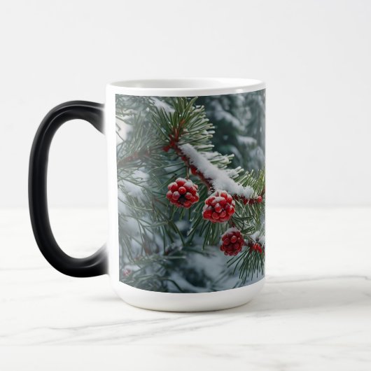 Winter Wonderland Mok Evergreen Pine & Red Berries (Links)