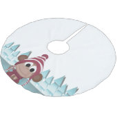 Winter Wonderland Monkey Kerstboom Rok (Gekanteld)