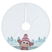 Winter Wonderland Monkey Kerstboom Rok (Voorkant)