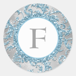 Winter Wonderland monogram bruiloft Sticker