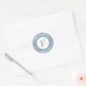 Winter Wonderland monogram bruiloft Sticker (Envelop)